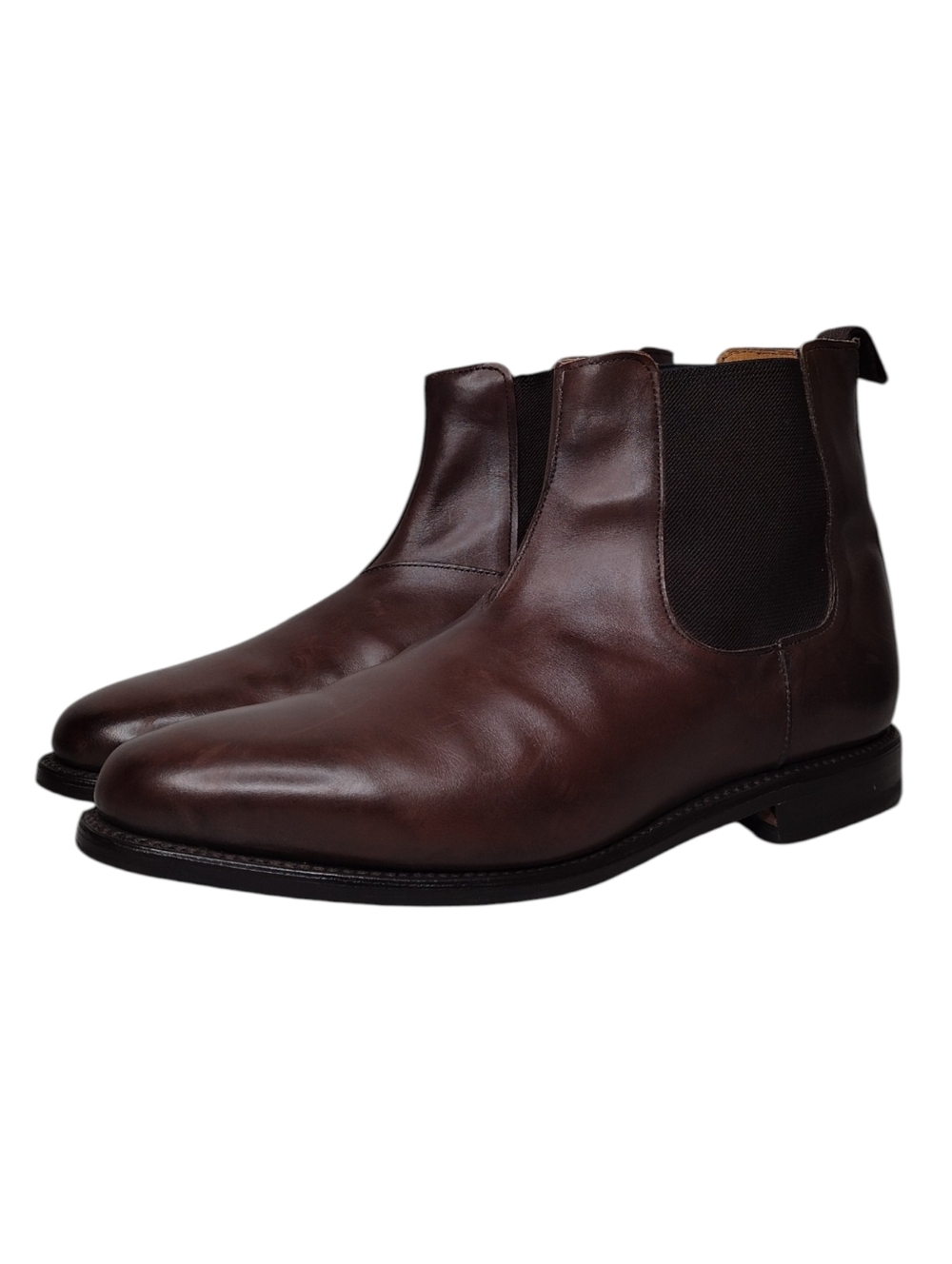 Allen Edmonds Taunton Brown Leather Business Chelsea Boots Sz 7.5